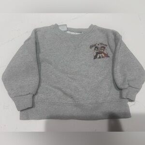 Kids Zara Gray Sweatshirt with Chip 'n' Dale Graphic